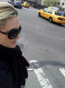 Self portrait - off to a casting in the city