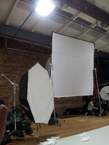 New York City - Studio being set-up for the print campaign