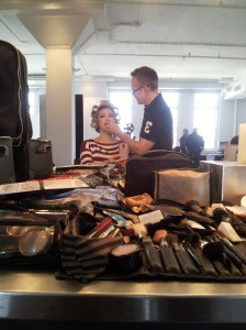 NYC - Liam Dunn finishes of my look for a fall look book NYC - Liam Dunn finishes of my look for a fall look book