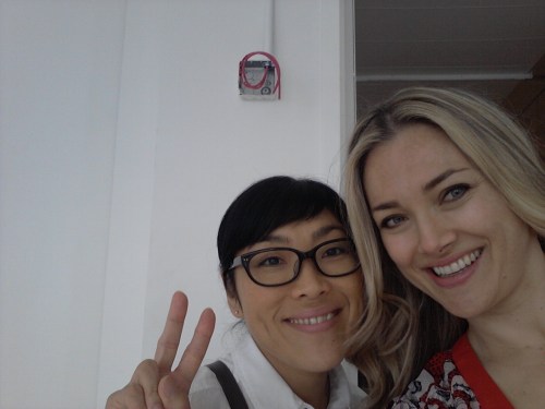 NYC - My amazing hair & make-up artist, Keiko Hamaguchi and I 