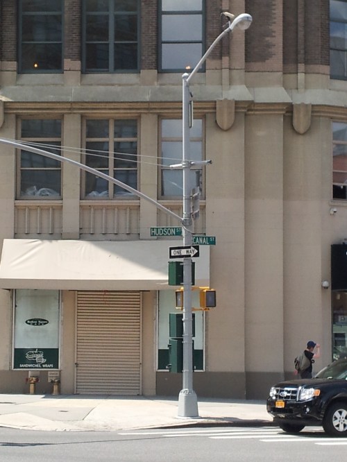NYC - On the corner of Hudson and Canal Streets