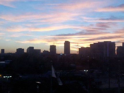 Texas - The sun rising over Dallas