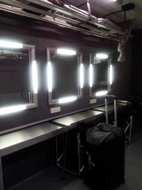Sydney - our hair & make-up station in our location van