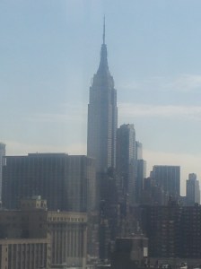 NYC - The view of the Empire State Building outside our studio on the 12th floor