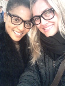 The gorgeous Wendy Brooks & I in 'Crosby' frames
