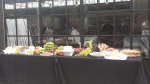 The food was like a medieval feast