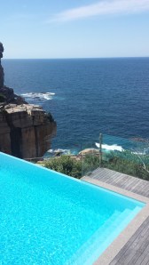 The pool was to die for and basically situated on a cliff